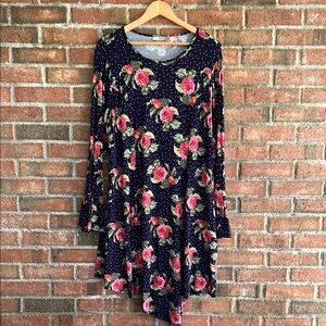 ASOS Floral Long Sleeve Dress size 16